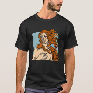 Camiseta El nacimiento de Venus Botticelli un rojo fresco i