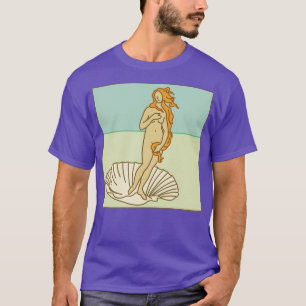 Camiseta El nacimiento de Venus Minimal