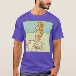 Camiseta El nacimiento de Venus Minimal