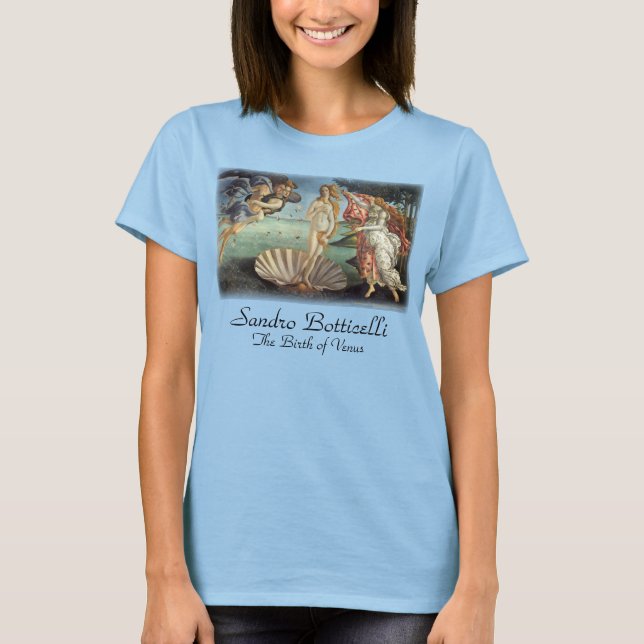 Camiseta El nacimiento de Venus por Sandro Botticelli (Anverso)