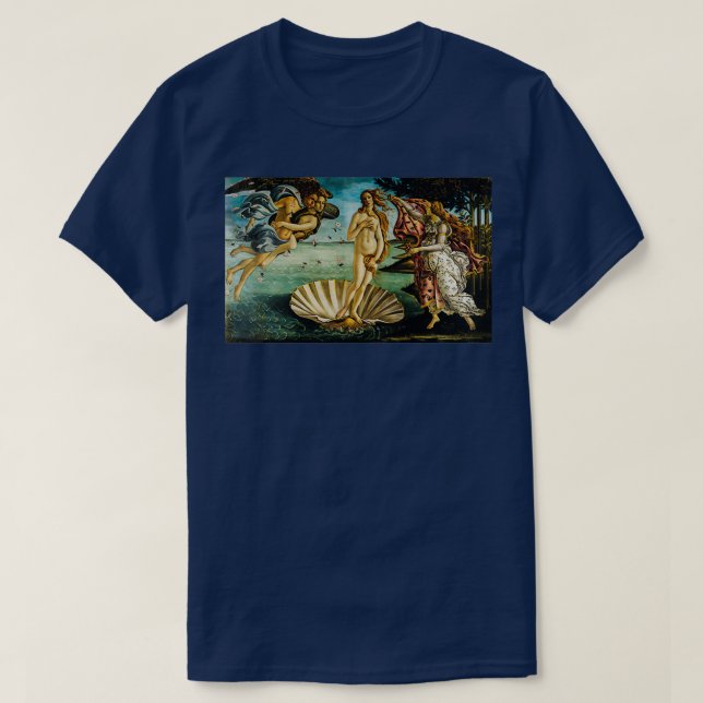 Camiseta El nacimiento de Venus por Sandro Botticelli 4 (Diseño del anverso)