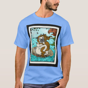 Camiseta El nacimiento de Venus Pug