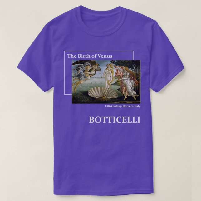 Camiseta El nacimiento de Venus Sandro Botticelli (Diseño del anverso)