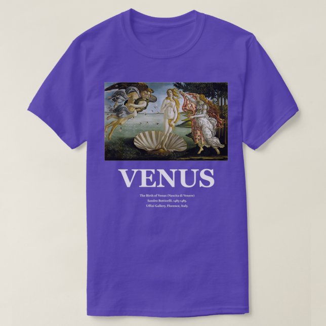 Camiseta El nacimiento de Venus Sandro Botticelli 6 (Diseño del anverso)