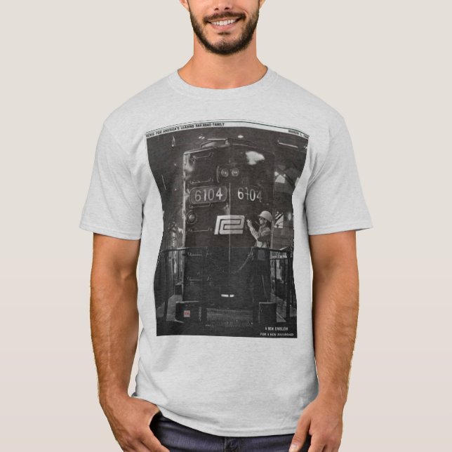 Camiseta El nacimiento del ferrocarril central de Penn   (Anverso)