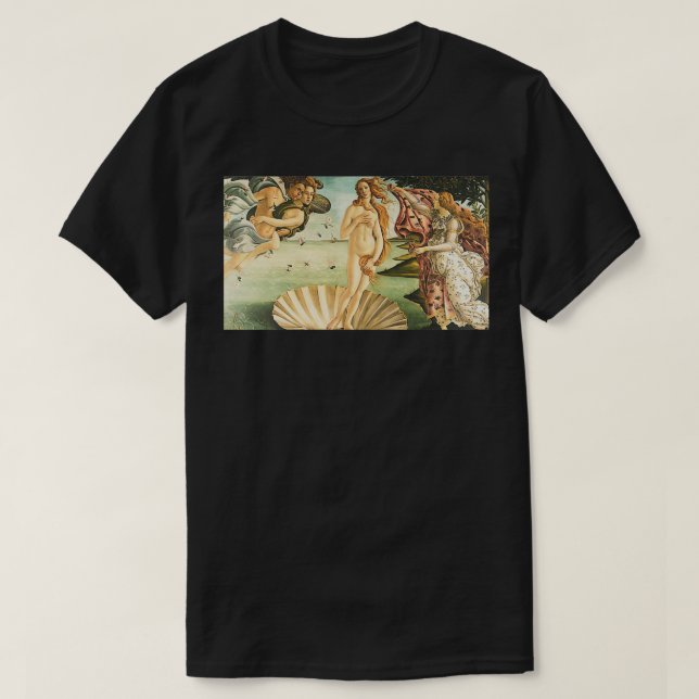 Camiseta El nacimiento del Renacimiento de Venus Botticelli (Diseño del anverso)