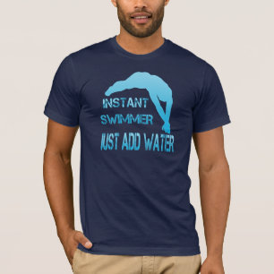 Camiseta El nadador inmediato apenas añade el agua
