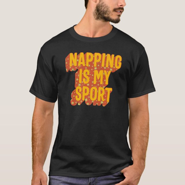 Camiseta El Napping Es Mi Deporte Lazy Workout Napper Gym N (Anverso)