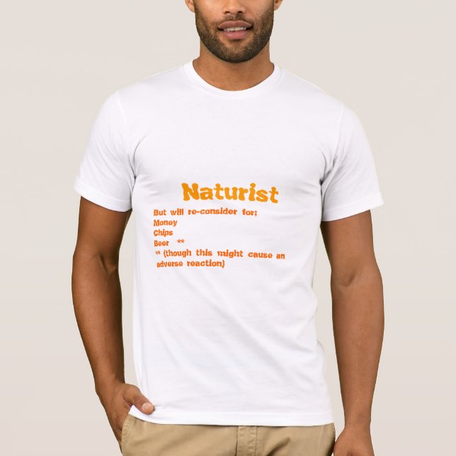 Camiseta El Naturist, pero reconsiderará (Anverso)