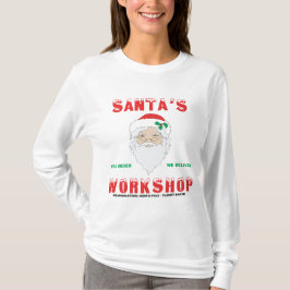 Camiseta El navidad envuelto largo de las mujeres