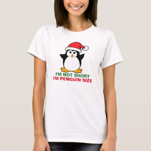Camiseta El navidad que el pingüino yo no es corto yo es