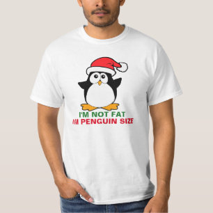 Camiseta El navidad que el pingüino yo no es gordo yo es