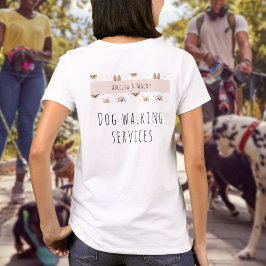 Camiseta El negocio de la caminata de perros - Joven empres