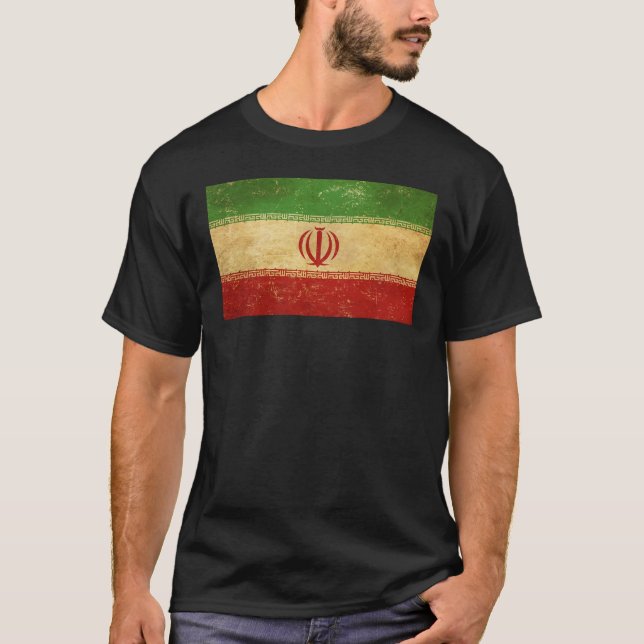 Camiseta El negro de los hombres con diseño de cosecha de l (Anverso)