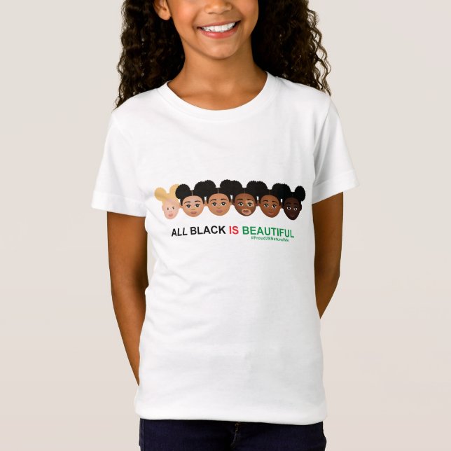 Camiseta El negro es bello. (Anverso)