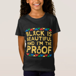 Camiseta El negro es bello Kente historia negra BHM África
