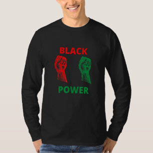 Camiseta El negro es el poder bello y fuerte revolucionario