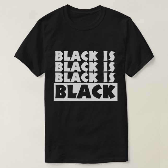 Camiseta El negro es negro (Diseño del anverso)