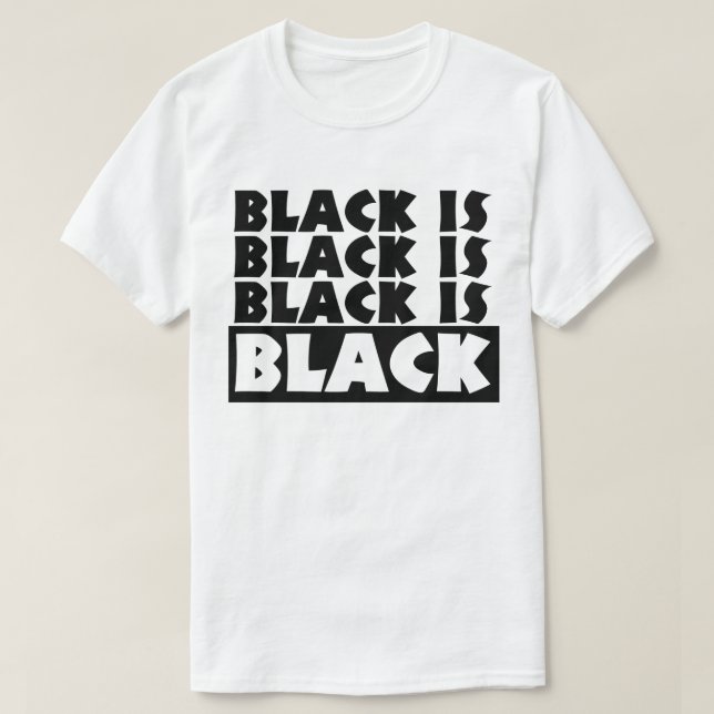 Camiseta El negro es negro (Diseño del anverso)
