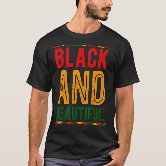 Camiseta El negro es un bello mes de la historia negra (Anverso)