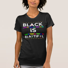 Camiseta El negro es un hermoso patrón africano, un orgullo