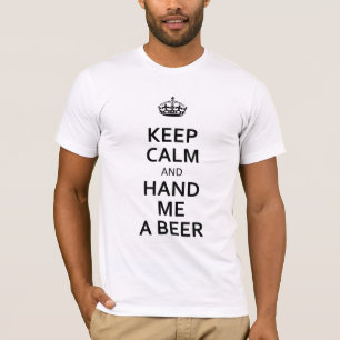 Camiseta El negro guarda calma y me da una cerveza