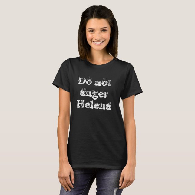 Camiseta El negro huérfano no enoja la fuente folksy de (Anverso completo)