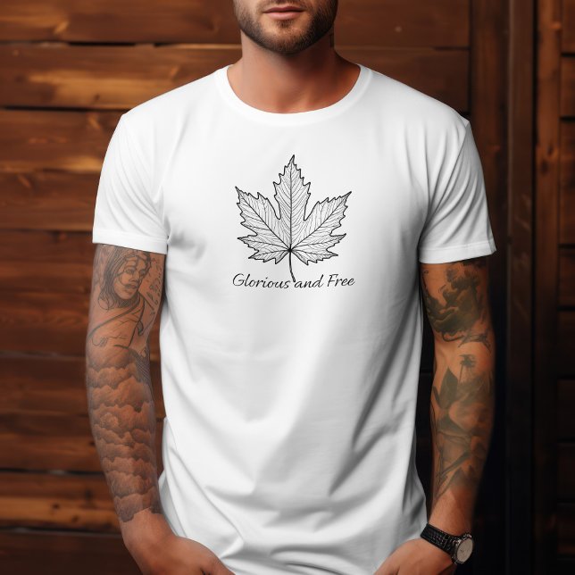 Camiseta El negro sobre el blanco glorioso y el canadiense  (Subido por el creador)