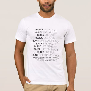 Camiseta EL NEGRO TIENE GUSTO… (Fuente negra)