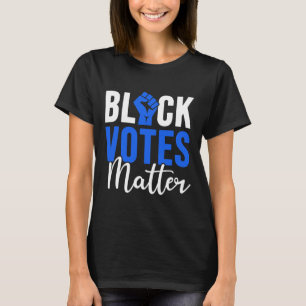 Camiseta El negro vota sobre el problema de los votantes el