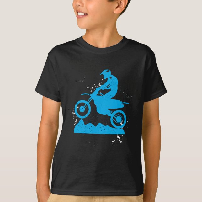 Camiseta El neumático del jinete de la bici de la suciedad (Anverso)