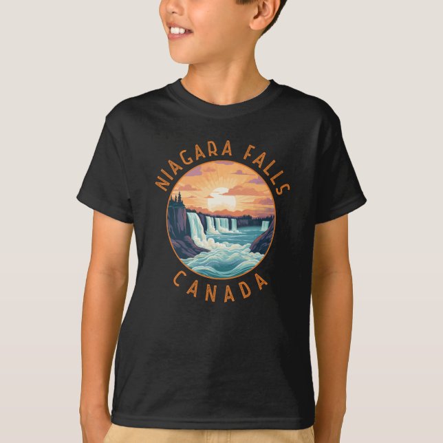 Camiseta El Niagara cae en un círculo de angustia retro en  (Anverso)