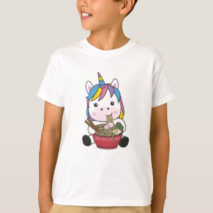 Camiseta El nido arcoiris japonés a unicornio le encanta la