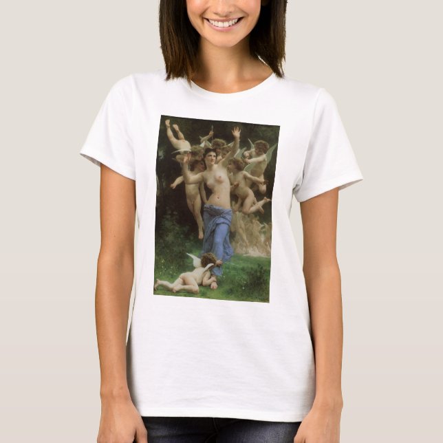 Camiseta El nido de Wasp por William Adolphe Bouguereau (Anverso)