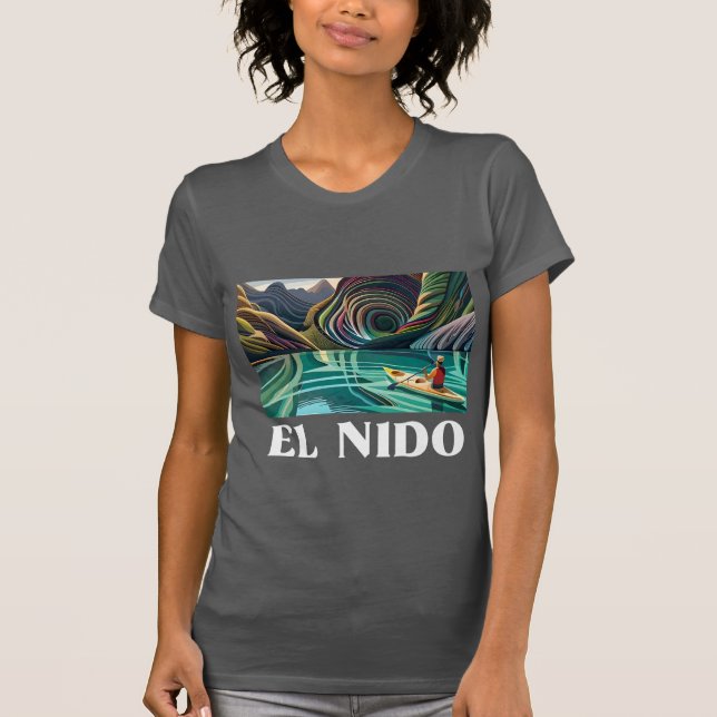 Camiseta : El Nido, Palawan, hermosa playa, Filipinas (Anverso)