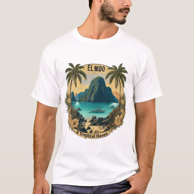 Camiseta El Nido: Un paraíso tropical (Anverso)