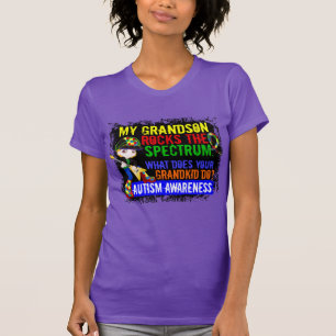 Camiseta El nieto oscila el autismo del espectro