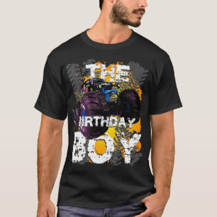 Camiseta El niño de cumpleaños Monstruo Camión de la famili