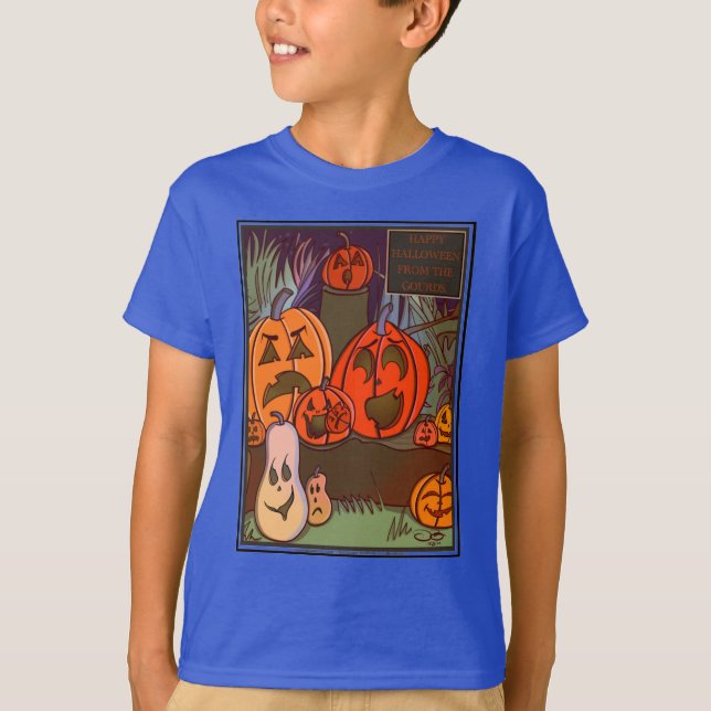 Camiseta El niño de Halloween de Gourds (Anverso)