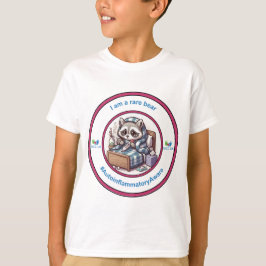 Camiseta El niño 'Soy un oso raro' de rosa