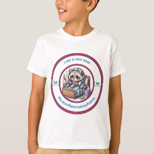 Camiseta El niño 'Soy un oso raro' de rosa