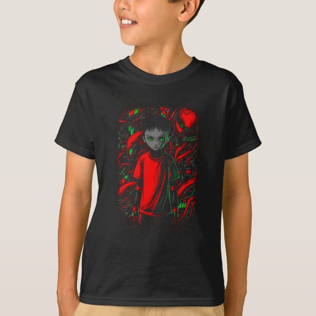 Camiseta El niño y las máquinas (Anverso)