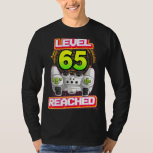 Camiseta El nivel 65 alcanzó el 65º videojuego de cumpleaño