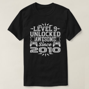 Camiseta El nivel 9 abrió desde 2010 9no cumpleaños