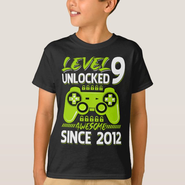 Camiseta El nivel 9 se desbloqueó desde el juego de 2012 (Anverso)
