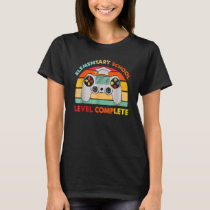 Camiseta El nivel de primaria de Vintage completado el últi