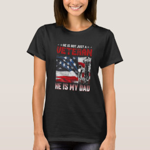 Camiseta Él no es solo un veterano, él es mi papá Familia m