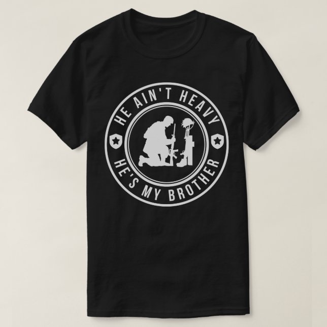 Camiseta Él no pesa a mi hermano 12 (Diseño del anverso)