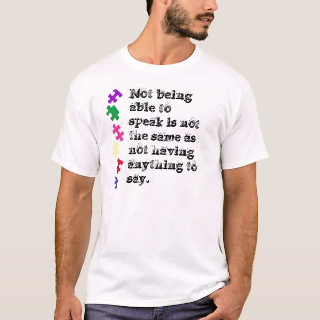 Camiseta El no poder hablar no es igual que no (Anverso)