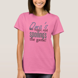 Camiseta ¡El nombre de Oma, y estropeo del juego!